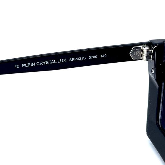 NEW!!! PHILIPP PLEIN Sunglasses Plein Crystal Lux SPP031S Col.0700 Authentic - Picture 10 of 13